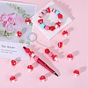 20Pcs Mushroom Silicone Focal Beads JX901D-4