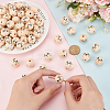 Printed Wood European Beads WOOD-WH0034-18-3