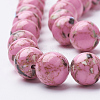 Assembled Synthetic Turquoise and Shell Beads Strands G-S212-10mm-09-2