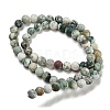Natural Tree Agate Frosted Agate Round Gemstone Beads Strands X-G-O151-01-6mm-5