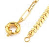 Brass Cobs Chain & Paperclip Chains Jewelry Sets SJEW-JS01118-7