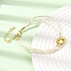 Polyester Multi-Strand Bracelets FB-CBA983F-02G-3