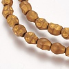 Electroplated Non-magnetic Synthetic Hematite Beads Strands G-K259-08A-1