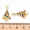 Alloy Colorful Rhinestone Pendants PALLOY-Q441-033-RS-3