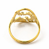 Ion Plating(IP) 304 Stainless Steel Bat Adjustable Ring for Women LS-RJEW-B027-04G-3