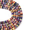 Handmade Polymer Clay Beads Strands CLAY-R089-8mm-T032-5