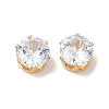 Brass Clear Cubic Zirconia Cabochons STAS-M294-30A-1