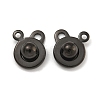Ion Plating(IP) 201 Stainless Steel Snap Clasps STAS-F139-082B-2