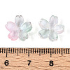 Baking Paint Transparent Glass Bead Caps DGLA-N014-06B-03-3