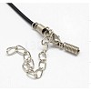 Black Rubber Necklace Cord Making RCOR-D002-B-2