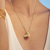 1pc Brass Chain with Alloy Letter Pendants Necklaces NJEW-LP0001-41T-G-4