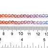 Gradient Color Baking Paint Glass Bead Strands X1-DGLA-A039-T2mm-A015-5