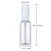 30ml Transparent PET Plastic Refillable Spray Bottle MRMJ-WH0032-01A-2