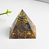 Chakra Theme Orgonite Pyramid Resin Energy Generators WG78315-05-1