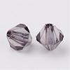 Faceted Bicone Transparent Acrylic Beads DBB3mm-60-2