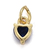 Brass Micro Pave Cubic Zirconia Charms X-KK-P192-08-G02-2