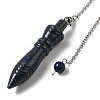 Dyed Natural Lapis Lazuli Pointed Dowsing Pendulums G-F758-F01-P-2
