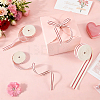 3Rolls 3 Styles Polyester Stripe Ribbon OCOR-ME0001-94-4