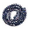 Electroplate Glass Beads Strands EGLA-A044-T6mm-B12-3