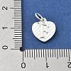 925 Sterling Silver Heart with Capital Letter Charms STER-S009-13F-S-3