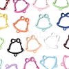 30Pcs Spray Paint Alloy Spring Gate Rings FIND-FS0004-03-2