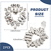 1 Pair Alloy Crystal Rhinestone Shoe Buckle Clips FIND-GF0005-99-2