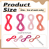 20M 4 Colors 2-Ply Round Waxed Cotton Thread Cords YC-LP0001-03A-2