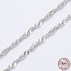 Rhodium Plated 925 Sterling Silver Necklaces STER-E007-1A-1