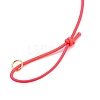 Elastic Cord Bracelet Baking AJEW-JB00842-02-3