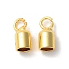 Rack Plating Brass Cord End KK-F873-15G-1