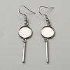 314 Stainless Steel Earring Hooks STAS-WH0046-01B-1
