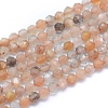 Natural Multi-Moonstone Beads Strands G-I279-E13-02-1