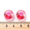 Transparent Acrylic European Beads TACR-P009-C01-11-3