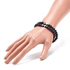 2Pcs Natural Lava Rock Stretch Bracelets Set BJEW-JB08673-01-3