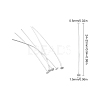 40Pcs 925 Sterling Silver Flat Head Pins STER-SC0001-08-2
