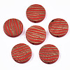 Painted Natural Wood Beads WOOD-T021-50B-04-1