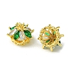 Brass Micro Pave Cubic Zirconia Charms FIND-Z035-08G-2