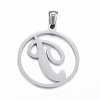 Non-Tarnish 304 Stainless Steel Pendants STAS-K162-052P-2