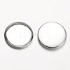 Tarnish Resistant Stainless Steel Plain Edge Bezel Cups STAS-M226-03C-2