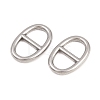 304 Stainless Steel Oval Links Connector Charms STAS-F366-02A-P-2