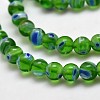 Round Millefiori Glass Beads Strands LK-P001-09-2