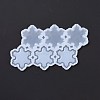 DIY Snowflake Lollipop Making Food Grade Silicone Molds DIY-E051-06-3
