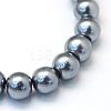 Baking Paint Pearlized Glass Pearl Round Bead Strands HY-Q003-4mm-12-2