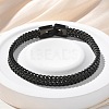 304 Stainless Steel Wheat Chain Bracelets for Women Men STAS-N117-02EB-1