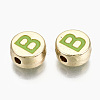Alloy Enamel Beads X-ENAM-S122-029B-RS-2