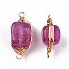 Natural Agate Links Connectors G-T131-99E-3