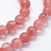 Cherry Quartz Glass Beads Strands G-I199-28-16mm-3