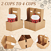 Kraft Paper Box for Drink Holder AJEW-WH0258-986-3