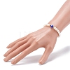 Natural Pearl Stretch Beaded Bracelets BJEW-JB06163-01-4