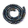 AB Color Plated Opaque Glass Beads Strands GLAA-T026-3x6mm-P16-2